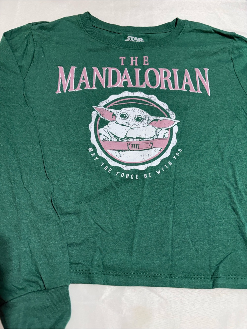 Youth/Teen The Mandalorian Baby Yoda Green Graphic Tee